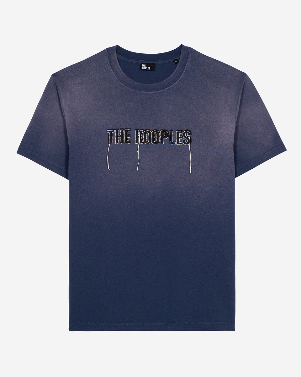 Navy Blue Faded Logo T-Shirt
