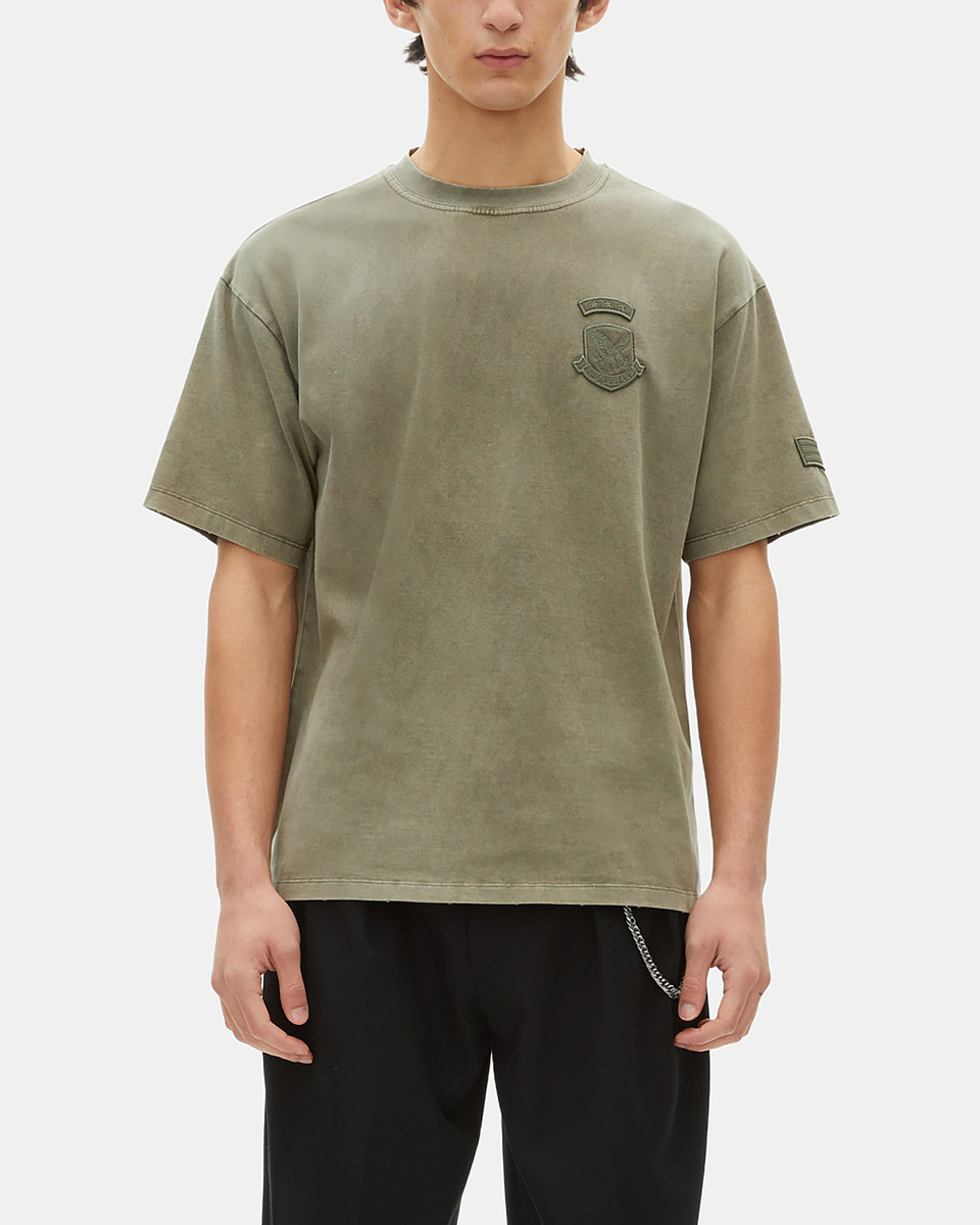 T-shirt with khaki patches