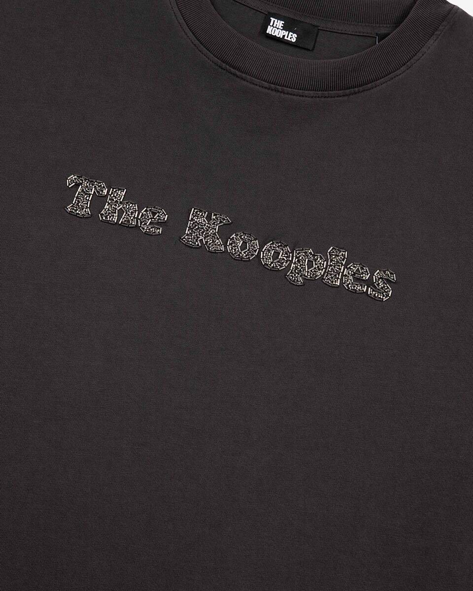T-shirt with faded black logo