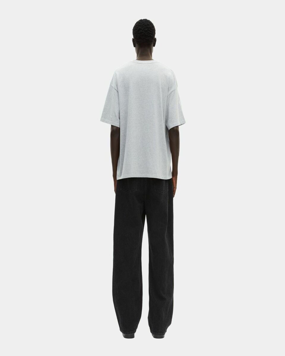 Gray T-shirt with screen print patch
