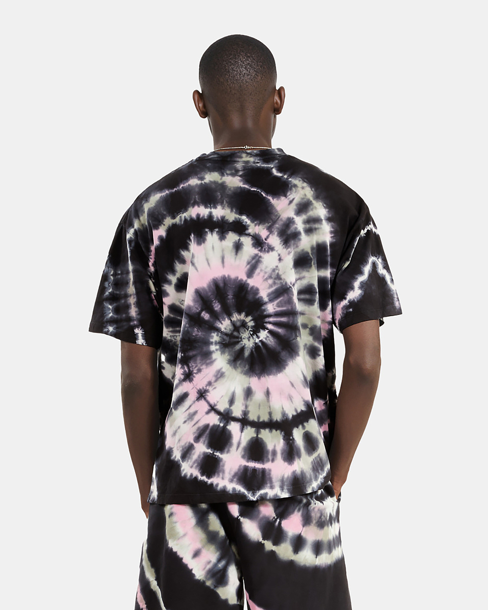 Black tie-dye t-shirt