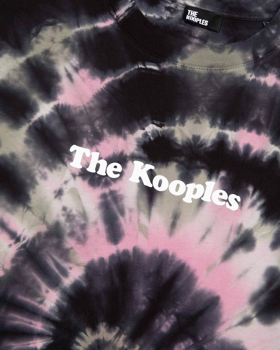 Black tie-dye t-shirt