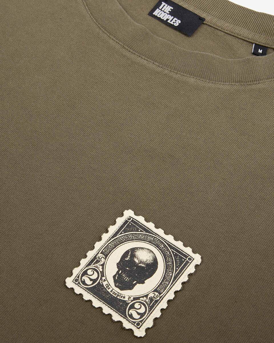 T-shirt with khaki patches