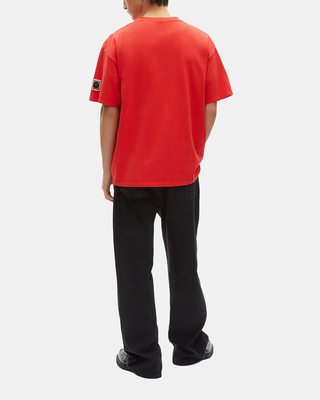 T-shirt with red patches