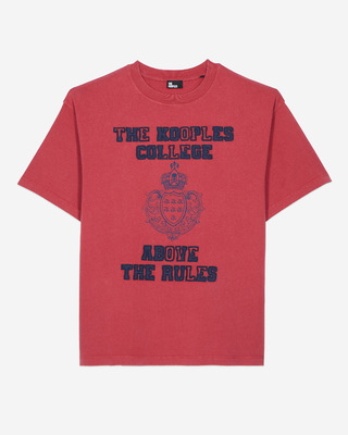 T-shirt with red screen print