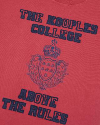 T-shirt with red screen print