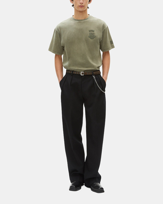 T-shirt with khaki patches