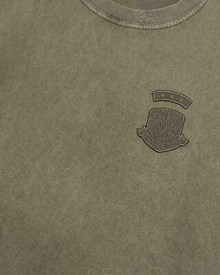 T-shirt with khaki patches