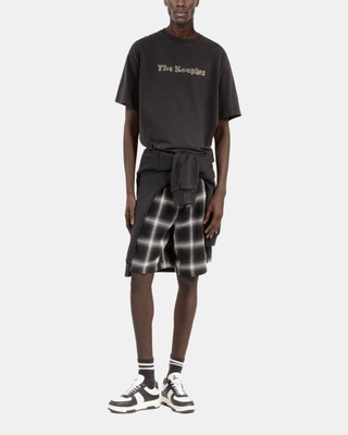 T-shirt with faded black logo