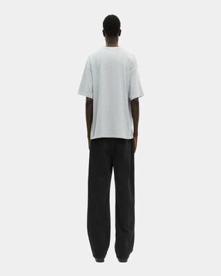 Gray T-shirt with screen print patch