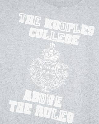 Gray T-shirt with screen print patch