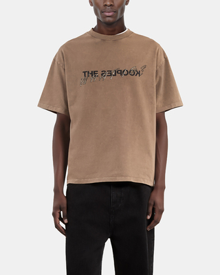What is light brown T-shirt