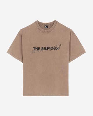 What is light brown T-shirt
