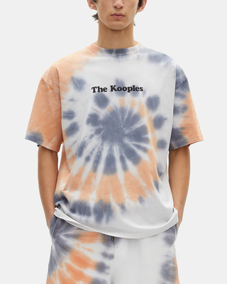 Blue tie and dye T-shirt