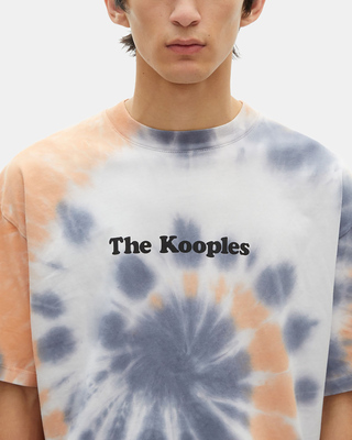 Blue tie and dye T-shirt