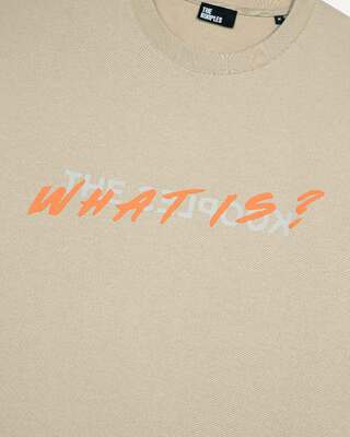 What is beige T-shirt