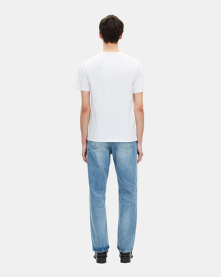 T-shirt with white screen printing