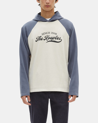 Long-sleeved T-shirt with beige logo