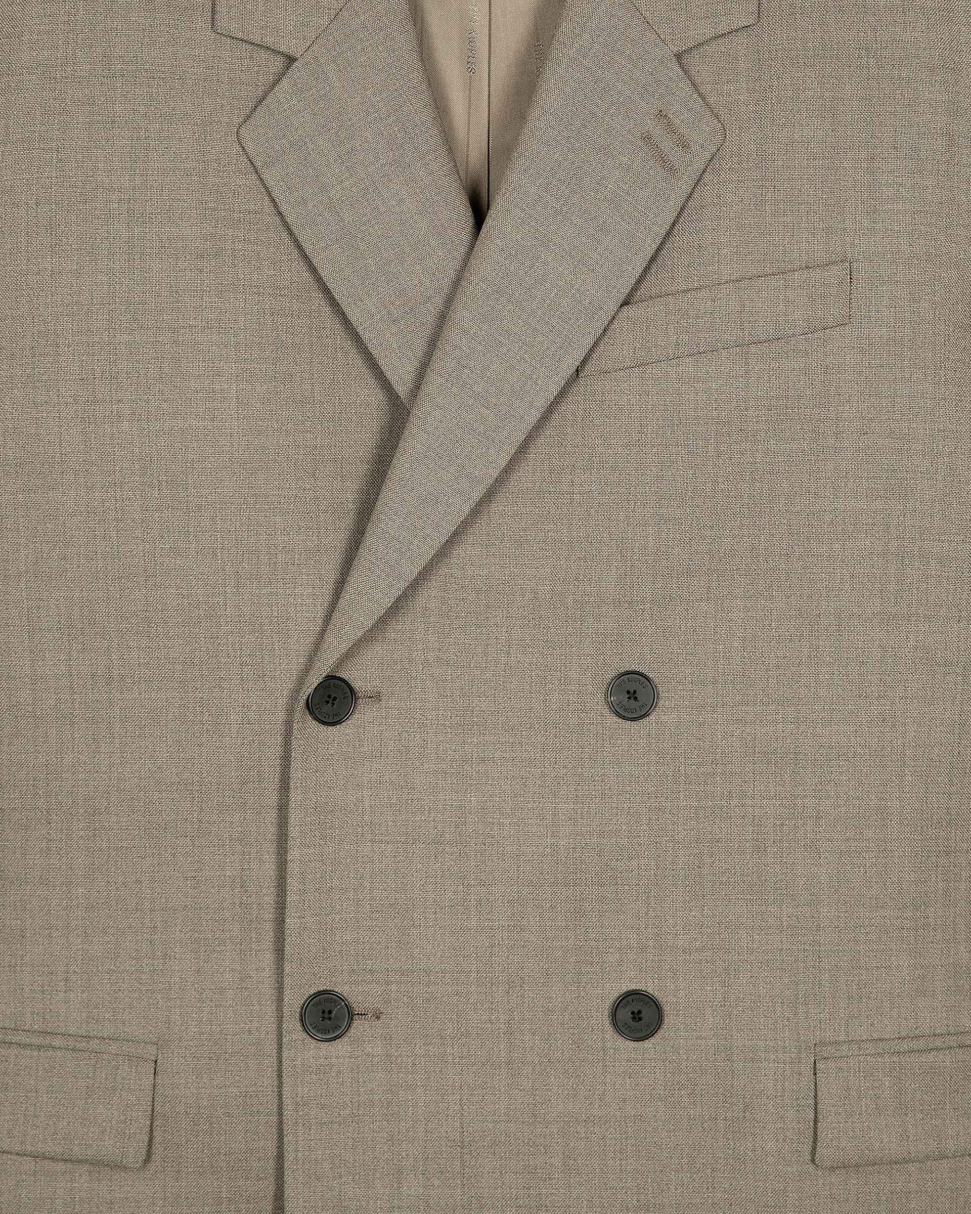 Beige wool suit jacket