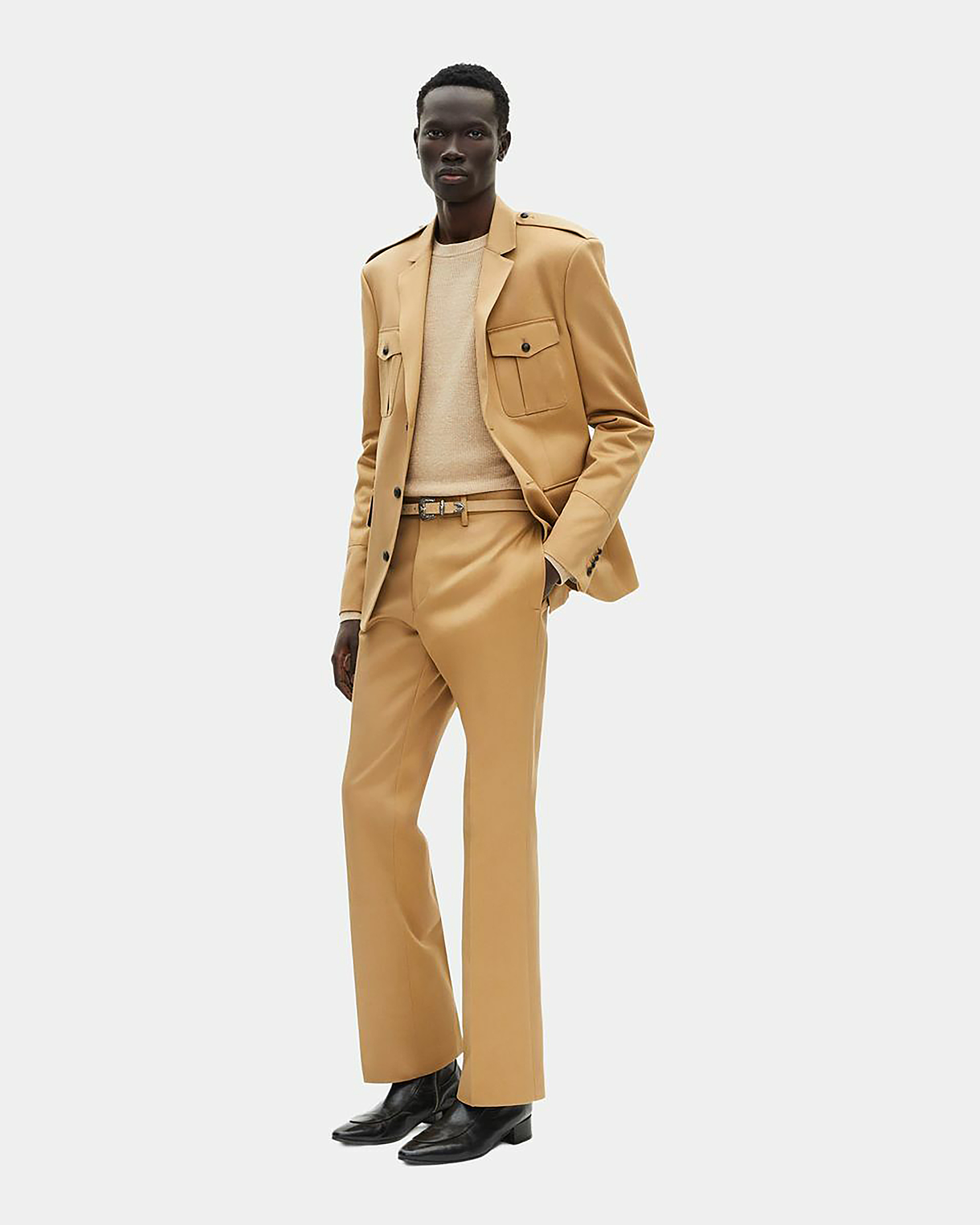 Camel cotton jacket