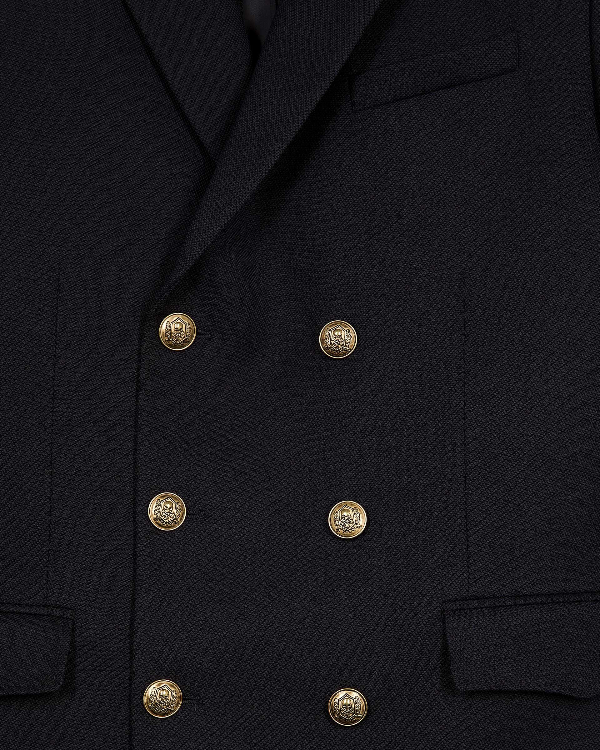 Navy blue wool jacket