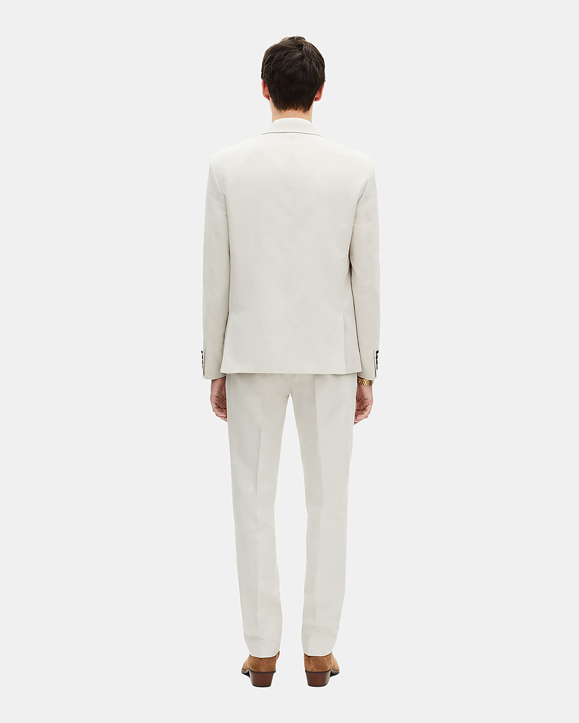 Ecru cotton & linen suit jacket