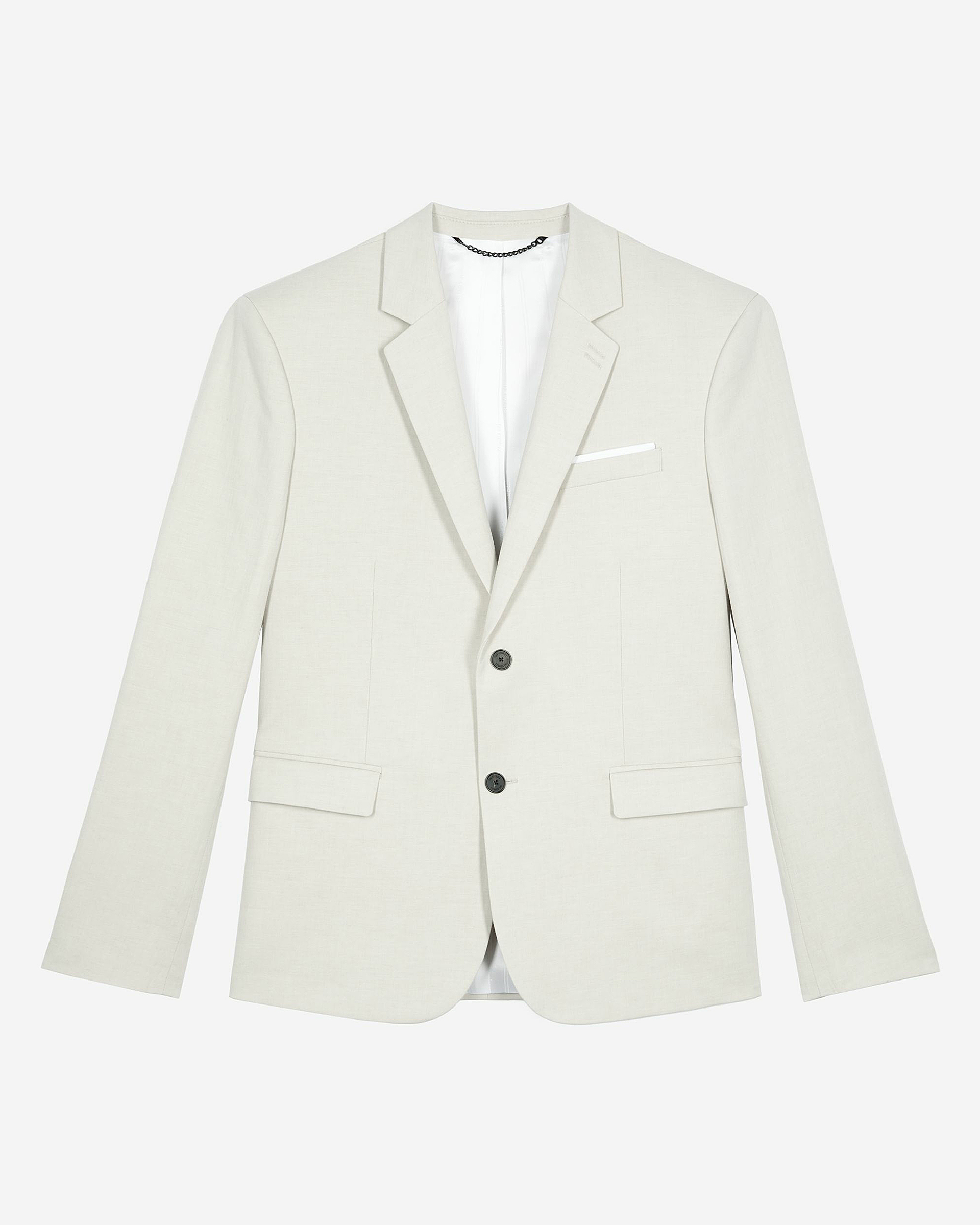 Ecru cotton & linen suit jacket
