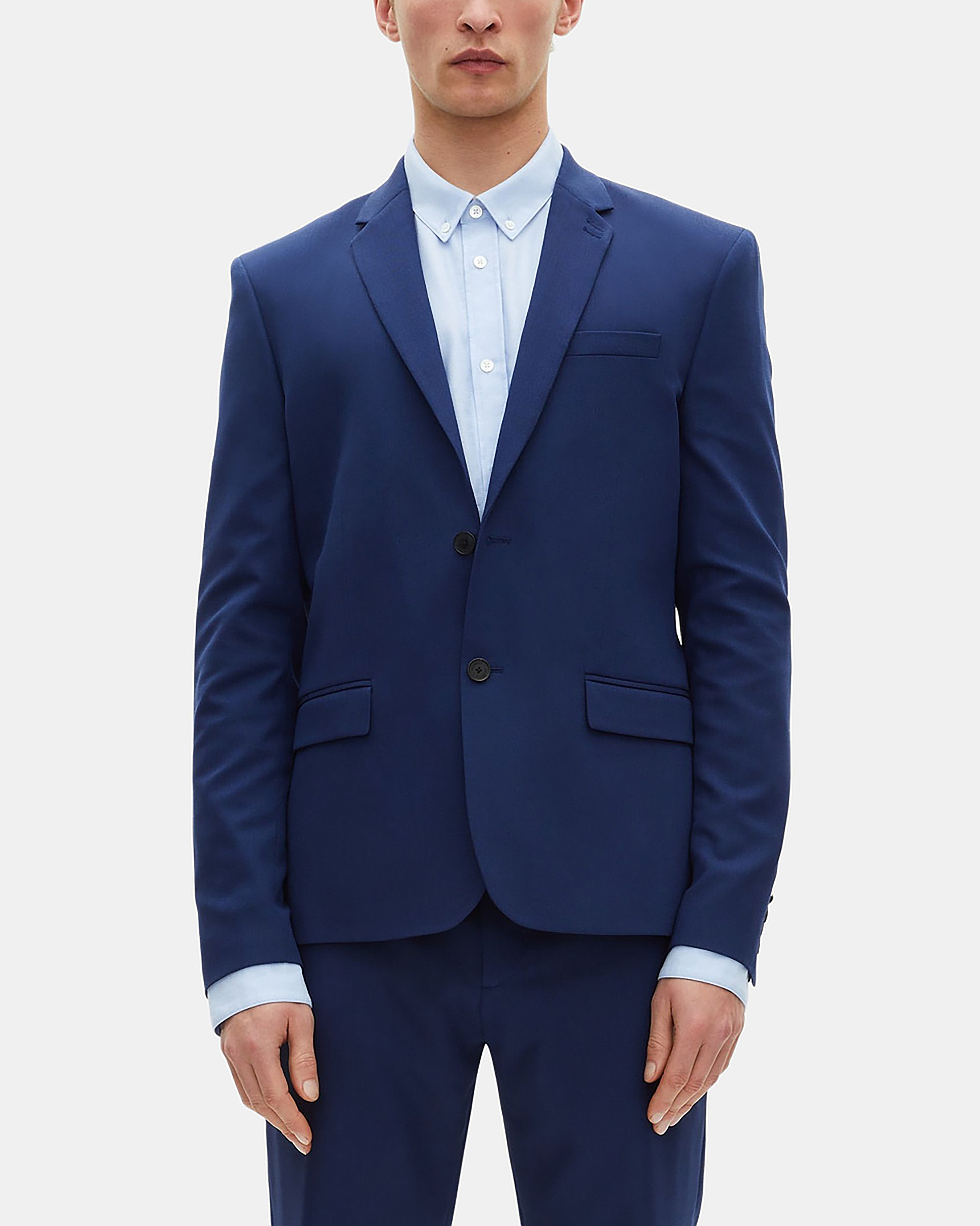Blue suit jacket