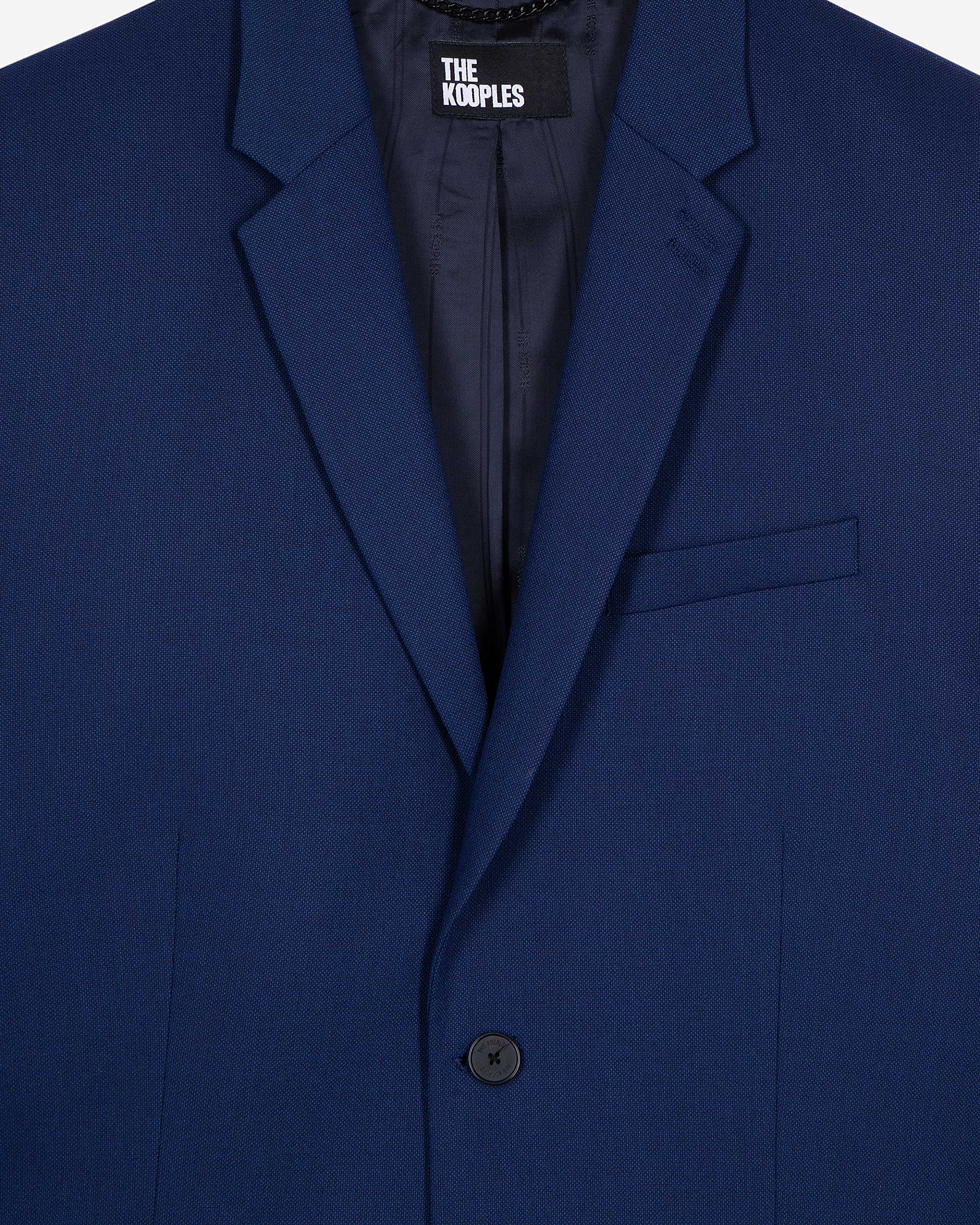 Blue suit jacket