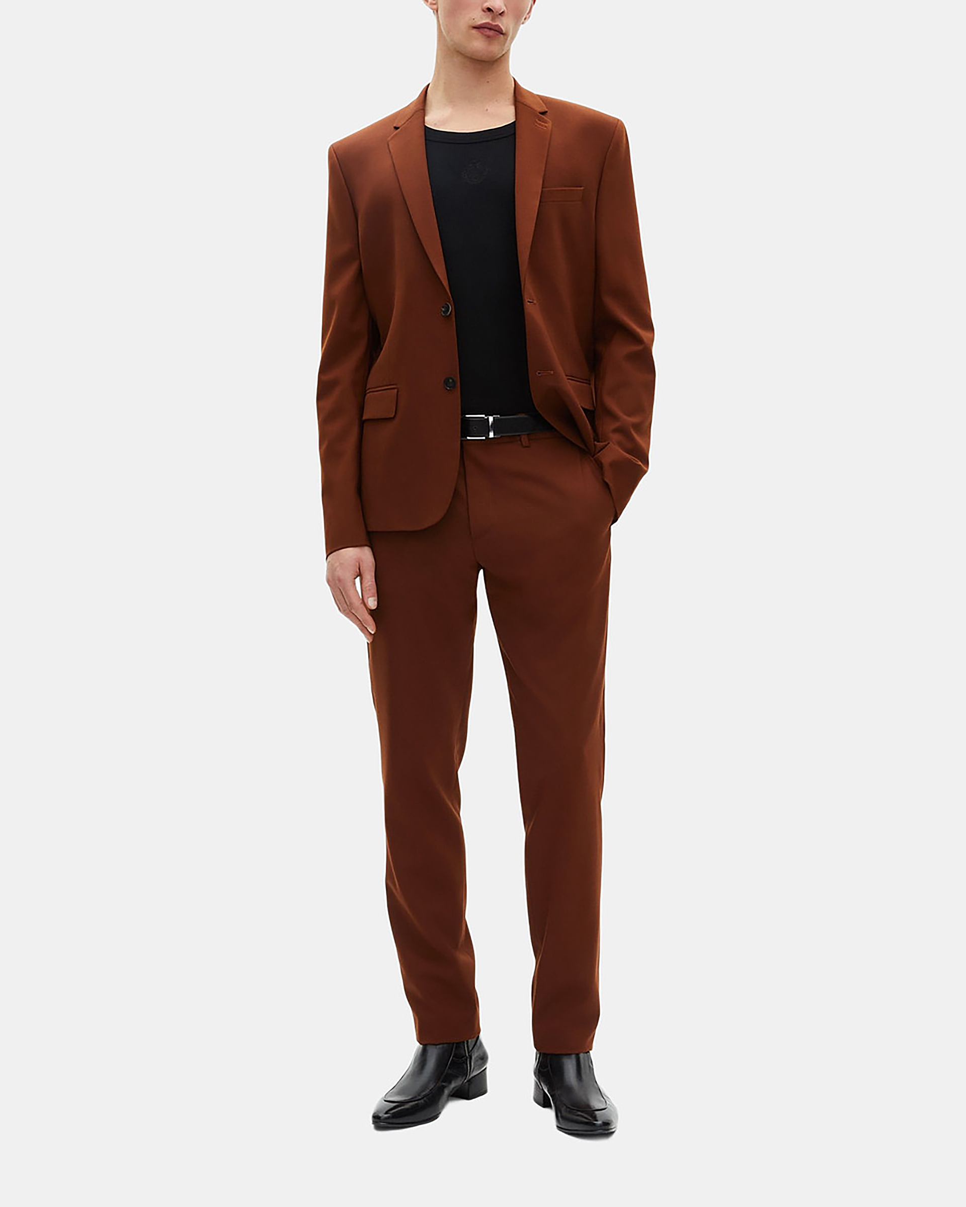 Brown suit jacket