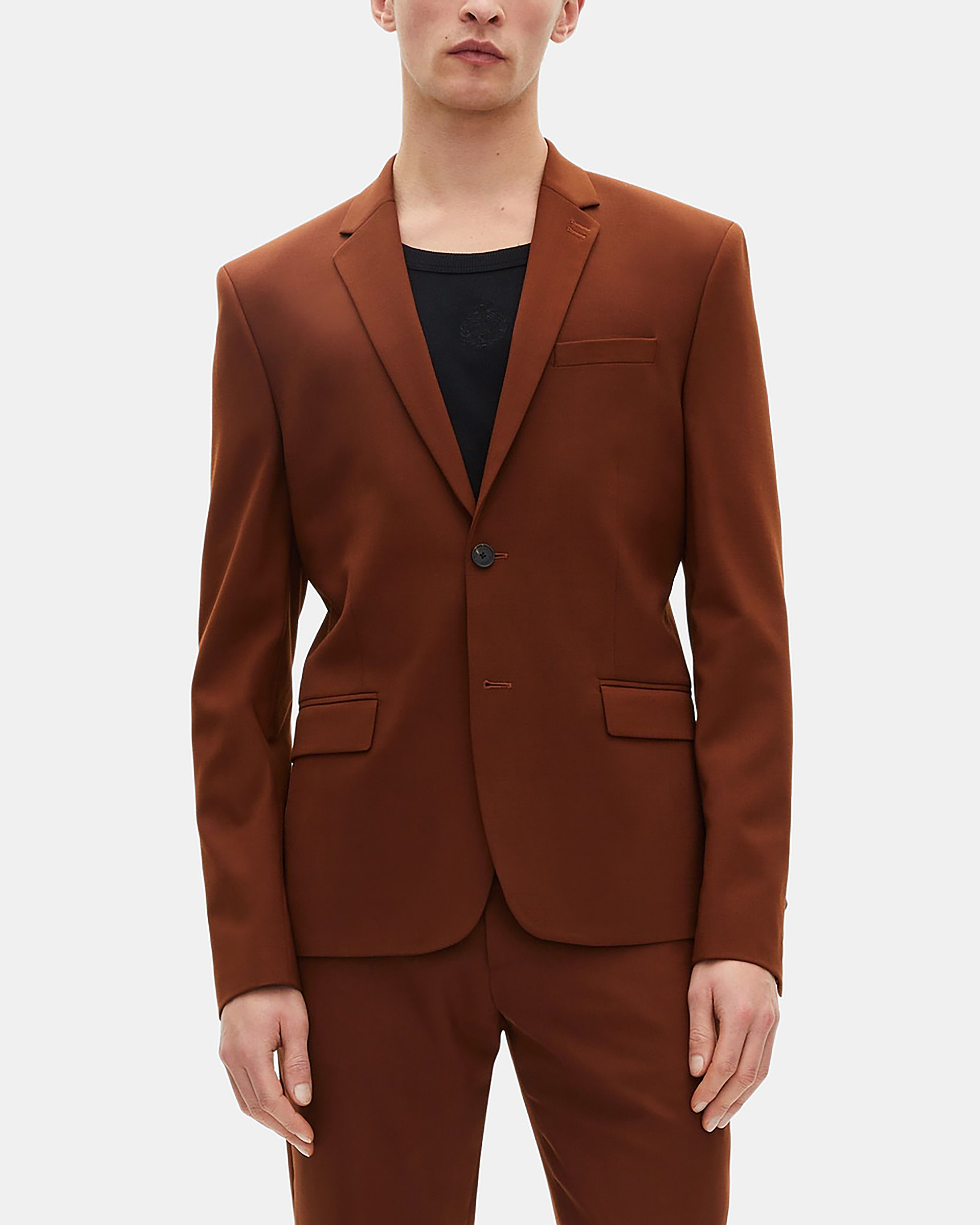 Brown suit jacket