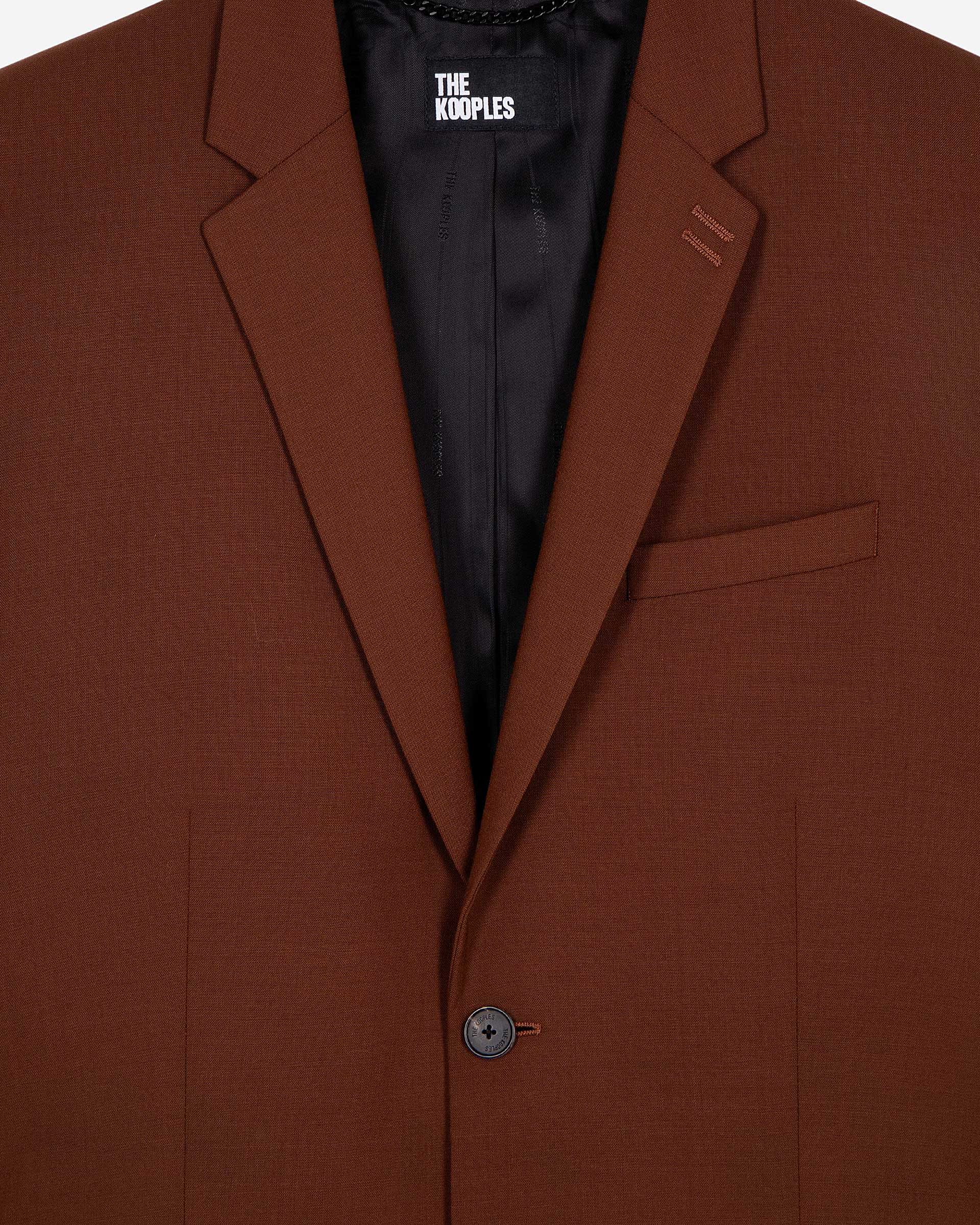 Brown suit jacket