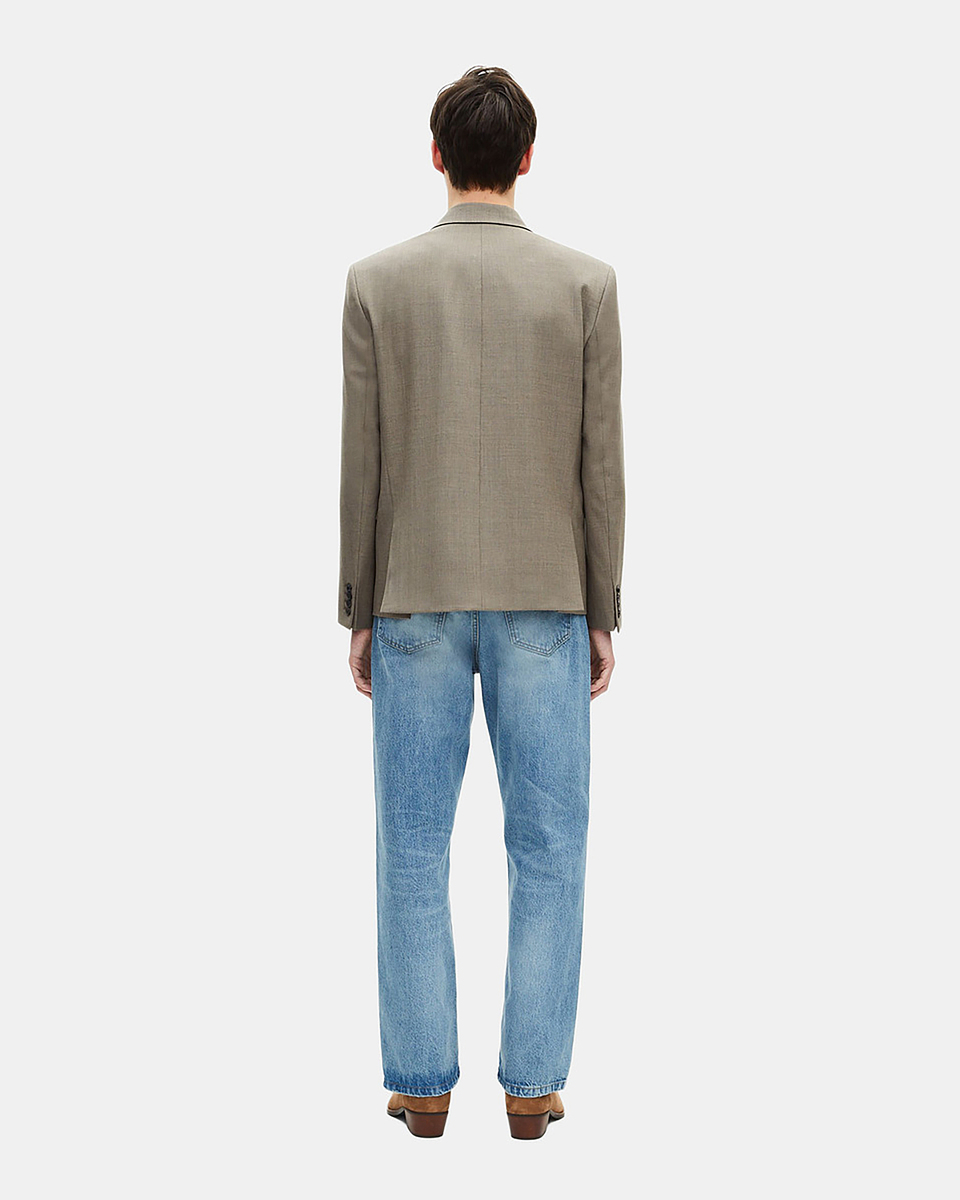 Beige wool suit jacket