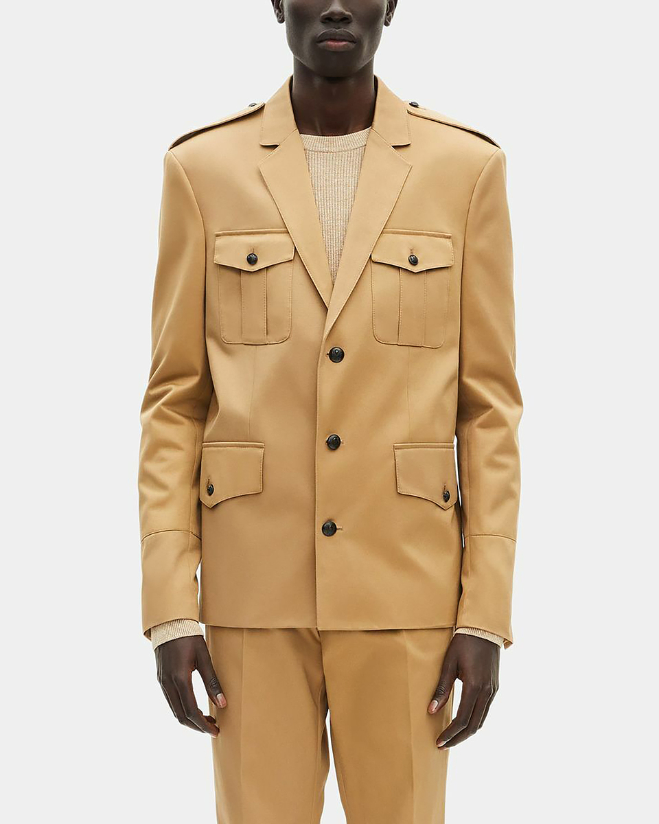 Camel cotton jacket