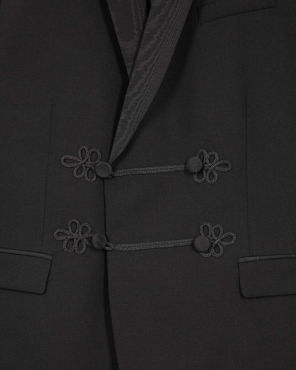 Black wool tuxedo jacket