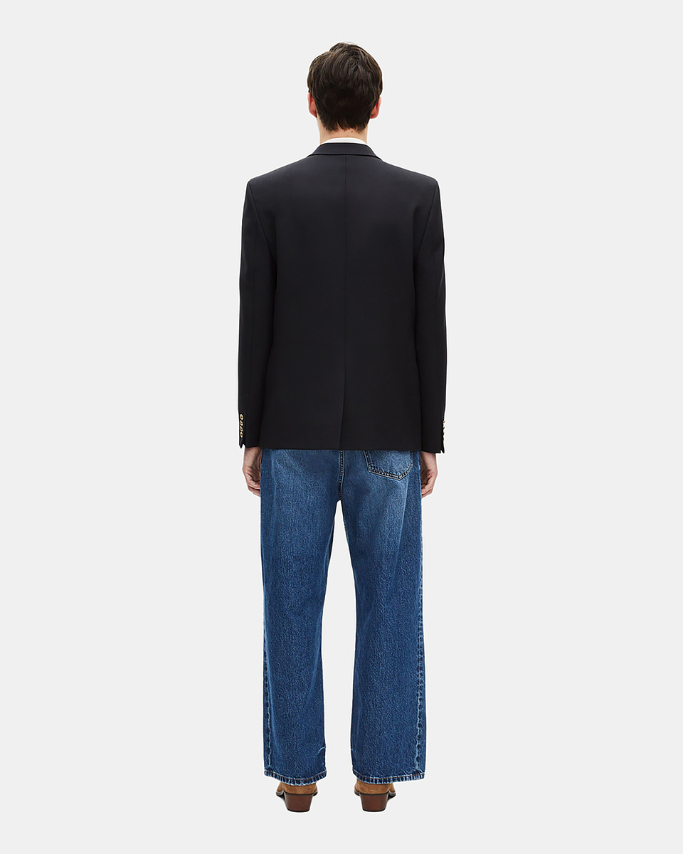 Navy blue wool jacket