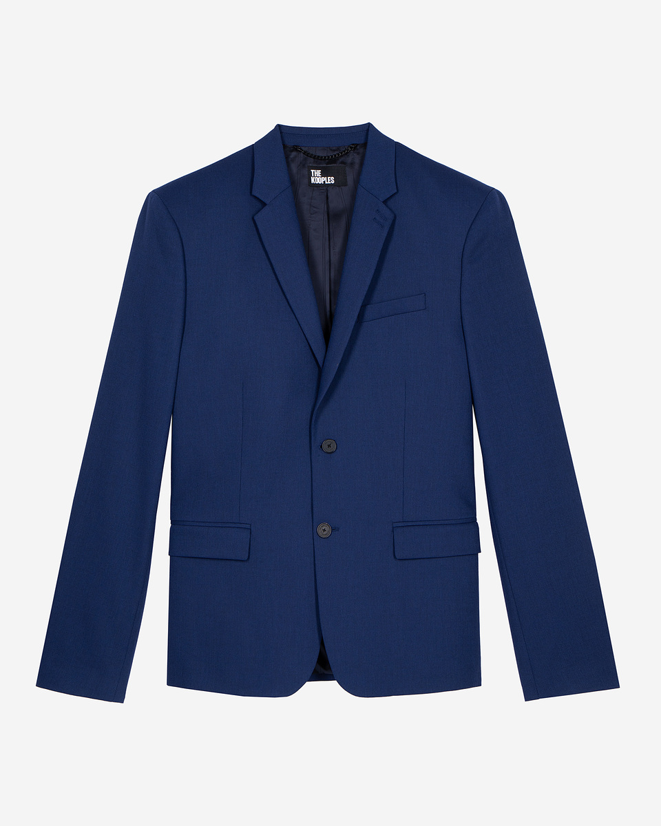 Blue suit jacket