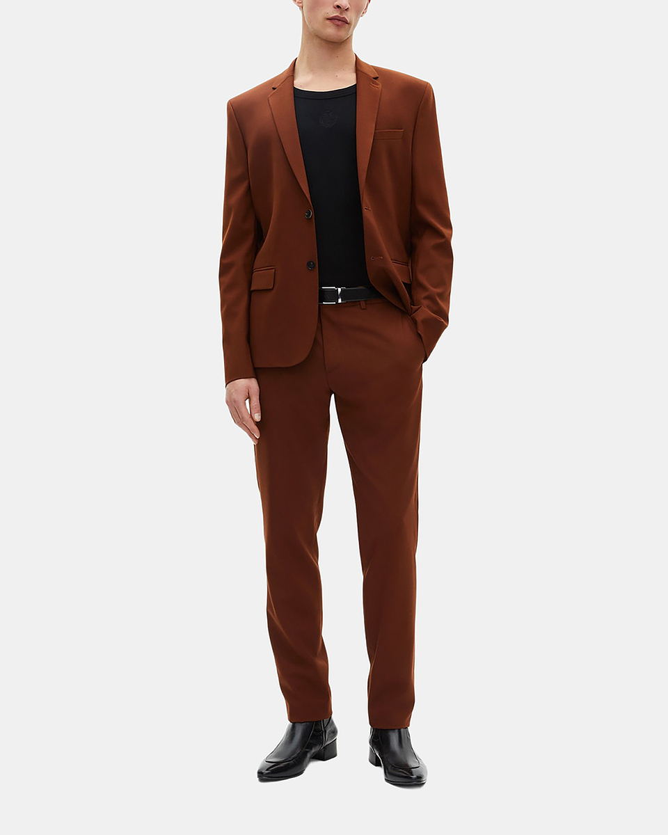 Brown suit jacket