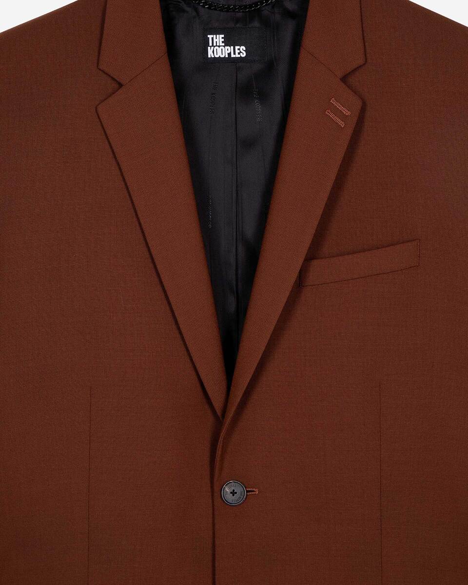 Brown suit jacket