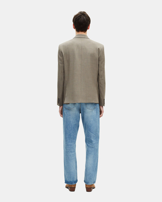 Beige wool suit jacket