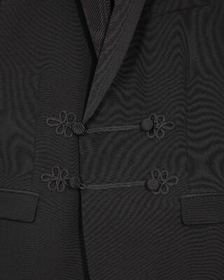 Black wool tuxedo jacket