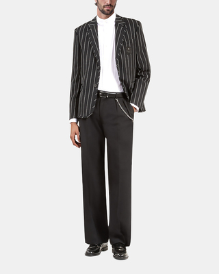 Black striped jacket