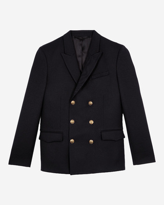 Navy blue wool jacket