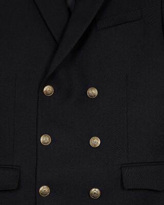 Navy blue wool jacket