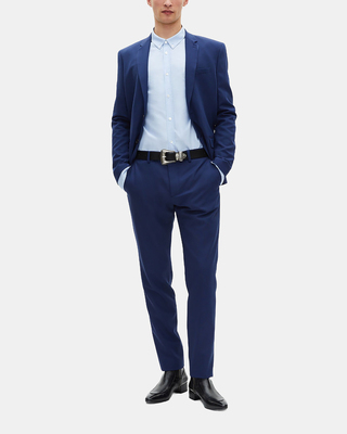 Blue suit jacket
