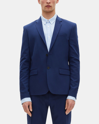 Blue suit jacket
