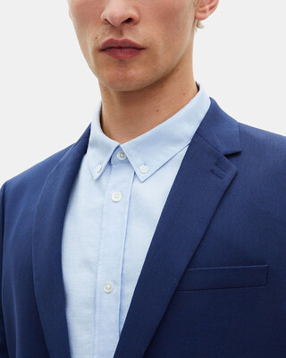 Blue suit jacket