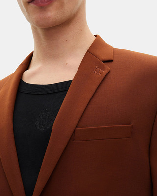 Brown suit jacket
