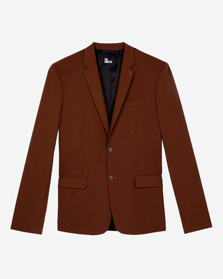 Brown suit jacket