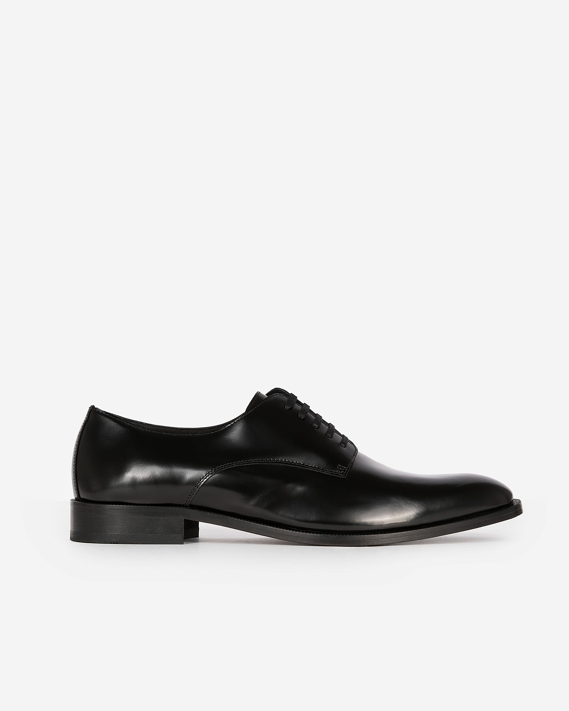 Black leather Derbies